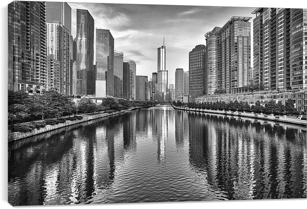 Черно белый город