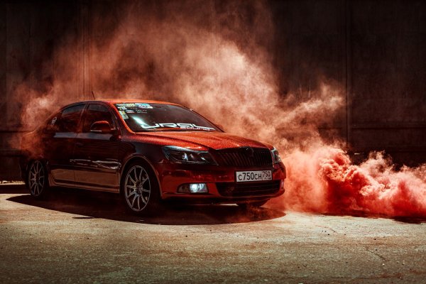 Авто с дымовыми шашками