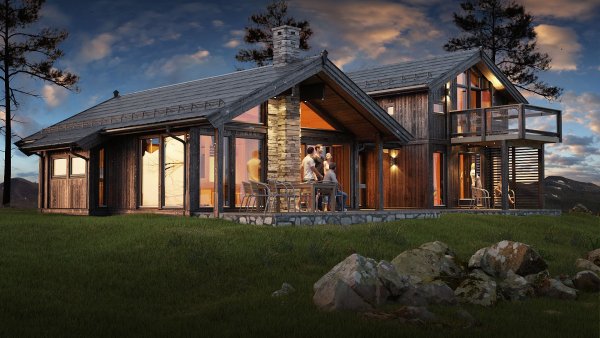 Каркасный дом Скандинавия проект