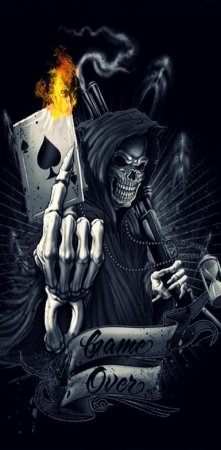 Скелет с картами