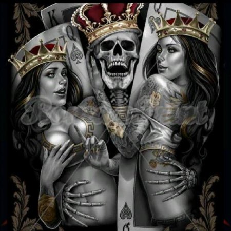 Скелет Король и две дамы