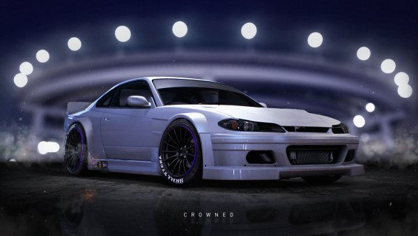 Nissan Silvia s15 ночью