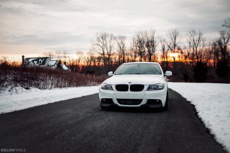 BMW m5 Snow