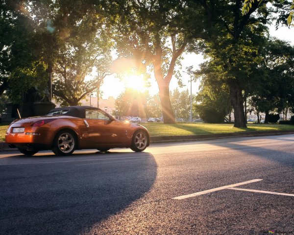 Лето дорога машина