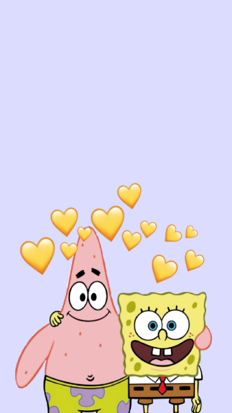 Парные обои Спанч Боб и Патрик