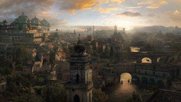 Древний город фэнтези