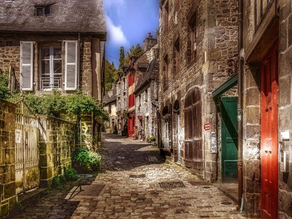 Франция улица Dinan Brittany