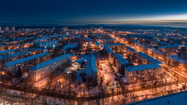 Зима Тольятти Центральный район