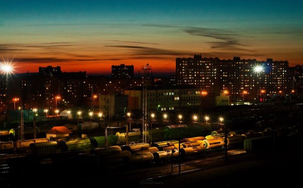 Ночной город Тольятти