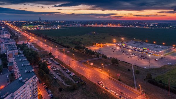 Тольятти с высоты Южное шоссе