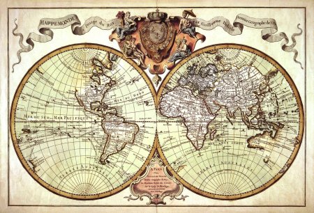 Старинная карта