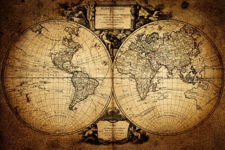 Старая карта мира
