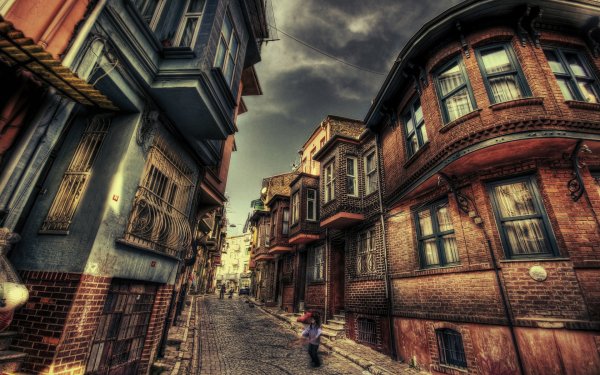 Обои на рабочий стол улочки Стамбула