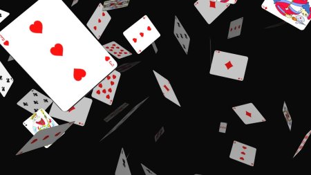 Падающие карты игральные
