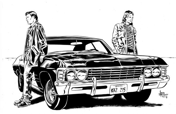 Шевроле Импала 1967 Сэм и Дин Винчестер