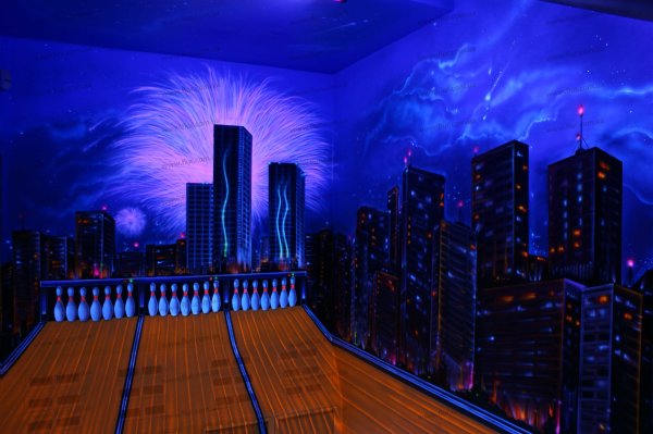 Неоновая краска для стен