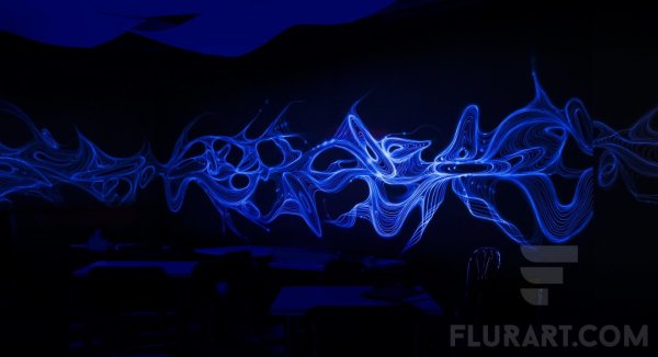 Неоновые обои на стену