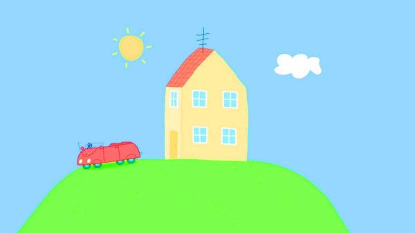 Обои домик свинки Пеппы