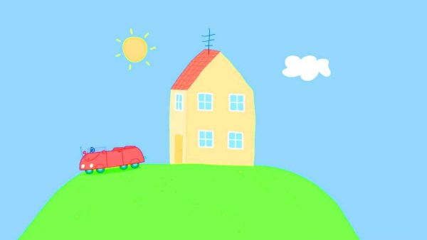 Обои домик свинки Пеппы