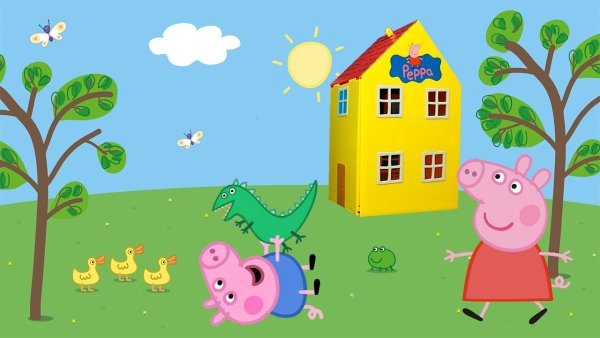 Свинка Пеппа дом в мультике