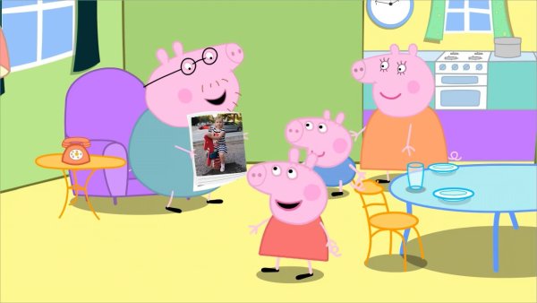 Свинка Пеппа на улице