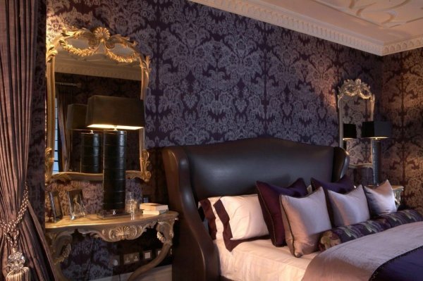 Обои в стиле арт деко для спальни