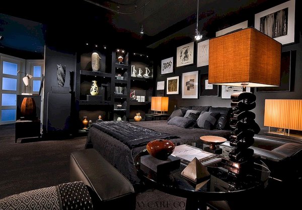 Комната тотал Блэк спальня