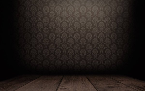 Пустая комната с обоями