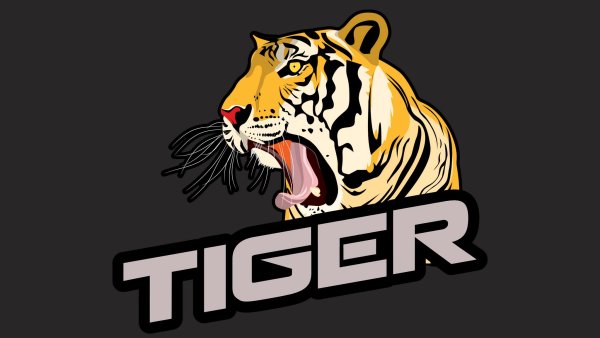 Надпись тигр