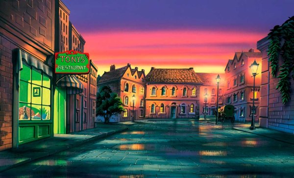 Мультяшный город