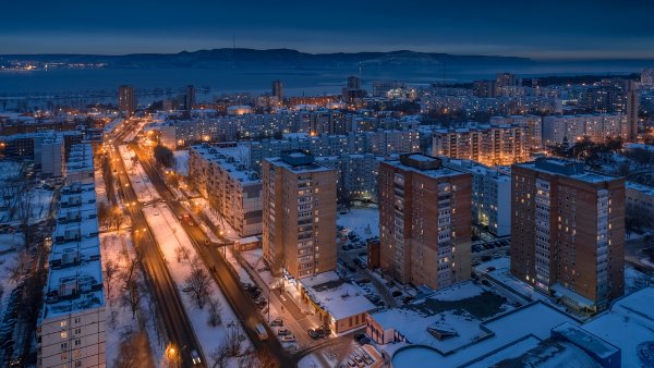 Тольятти ночной Автозаводский