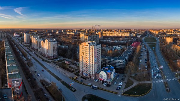 Тольятти с высоты Южное шоссе