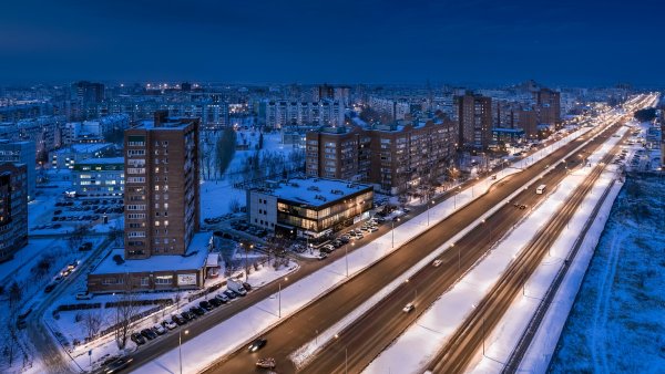 Вечерний зимний Тольятти