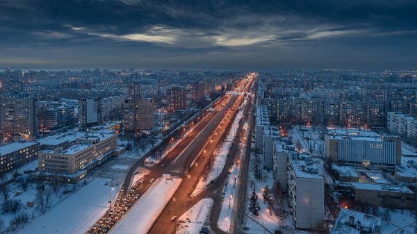 Нижний Новгород автозавод с высоты