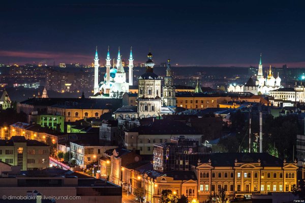 Ночной Кремль Казань