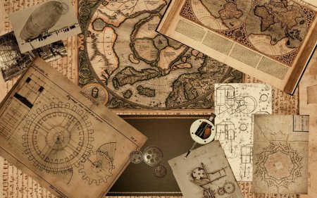 Бумага в стиле стимпанк