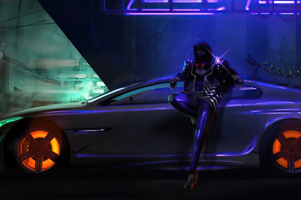 Cyberpunk 2077 машины арт
