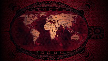 Обои на рабочий стол карта мира