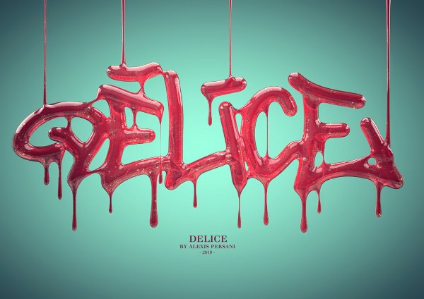 3д типографика