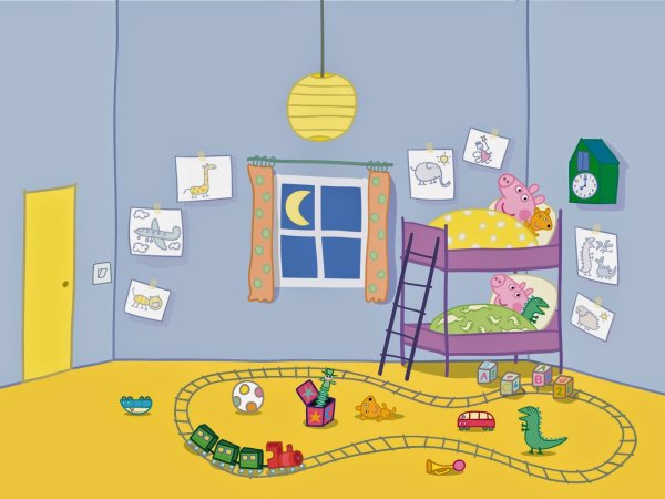 Свинка Пеппа спальня