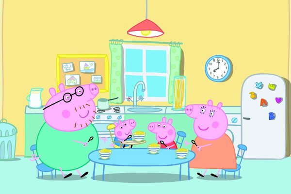 Свинка Пеппа кухня в мультике