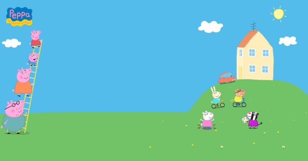 Обои домик свинки Пеппы