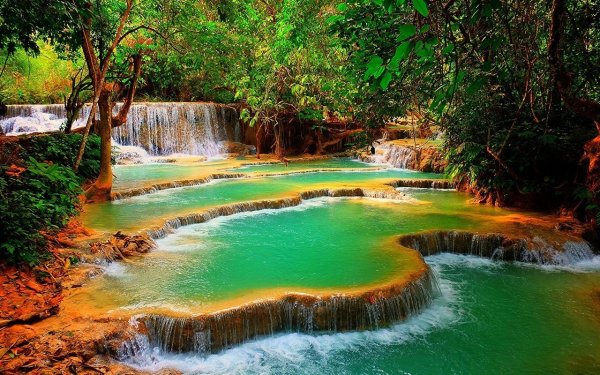 Тропики водопад голубая Лагуна