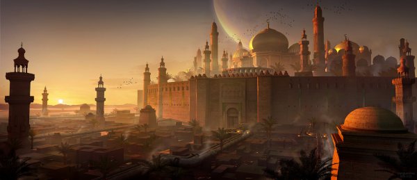 Восточный город арт