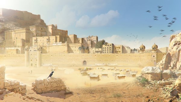 Пустынный город Оазис арт