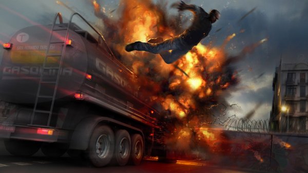 Экшен взрывы