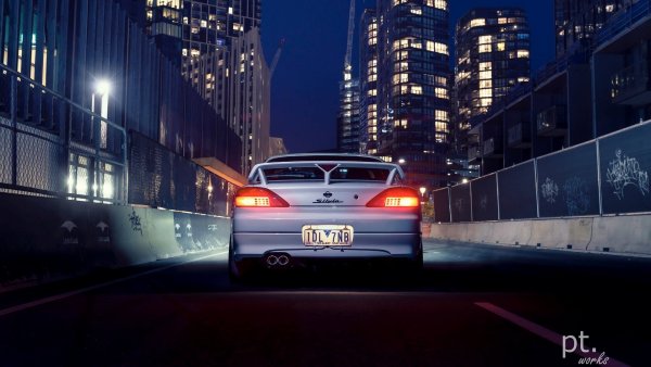 Silvia s15 ночь Япония