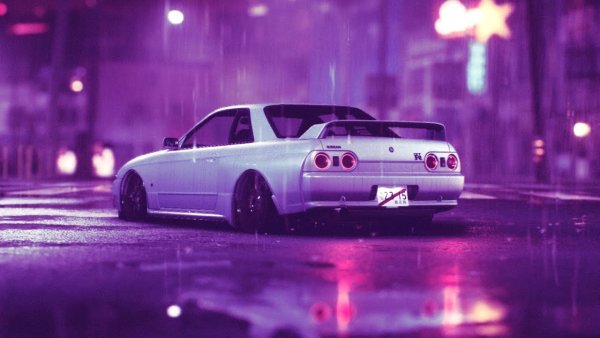 Nissan Skyline r32 ретровейв
