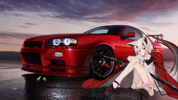 Nissan Skyline r34 anime