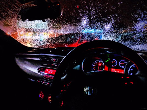 Ночь дорога за рулем
